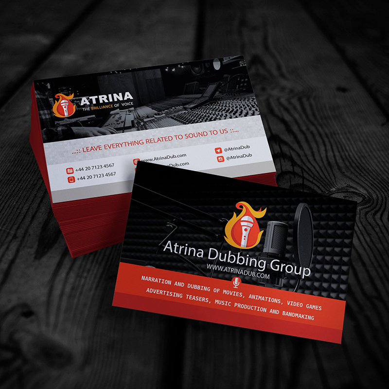 Atrinadub Business Cards